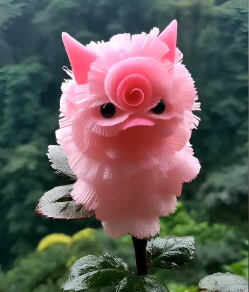 🌸 Pink Feather Beast Flower