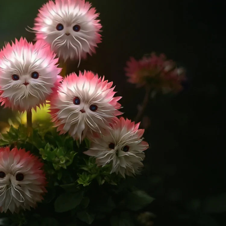 2025 New🔥Red Cat face flower Seeds