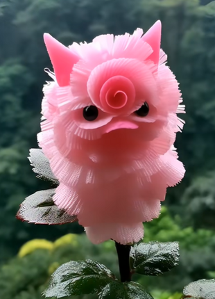 🌸 Pink Feather Beast Flower