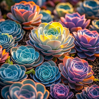 Transform Your Space with These 500 Multi-Color Mountain Rose Succulents!