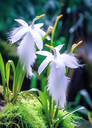White Egret Orchid (Habenaria Radiata) pigeon Flower Seeds