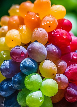 50 Seeds New Rare Rainbow Hybrid Grape Organic