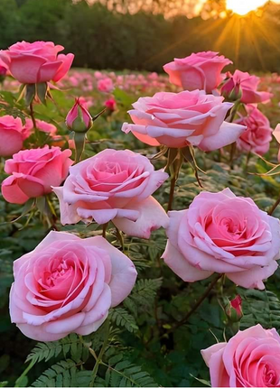 Pink Sunset Roses Seeds