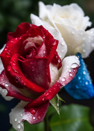 Rare Three-color Rose Seeds For Home Potted Garden