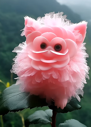 🌸 Pink Feather Beast Flower