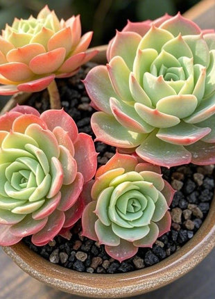 500Pcs Mixed-Color Mountain Rose Succulent Seeds Rare Blooming Succulents for Home & Garden Easy to Grow Drought-Resistant All Seasons