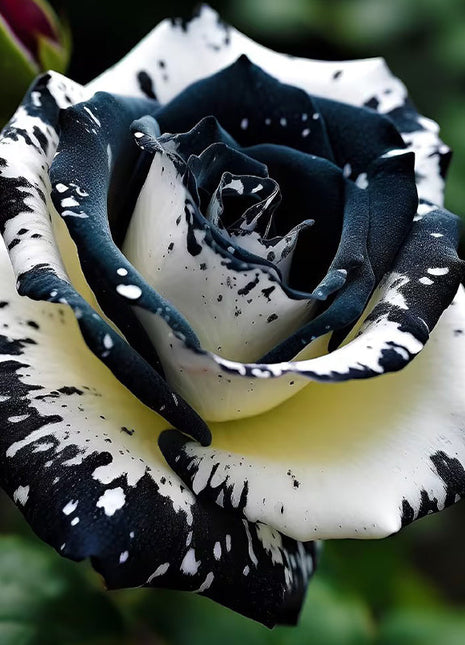 Rare Black & White Rose