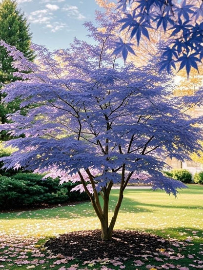 10Pcs Purple Japanese Maple Seeds – Grow a Unique, Elegant Tree with Stunning Deep Purple Foliage