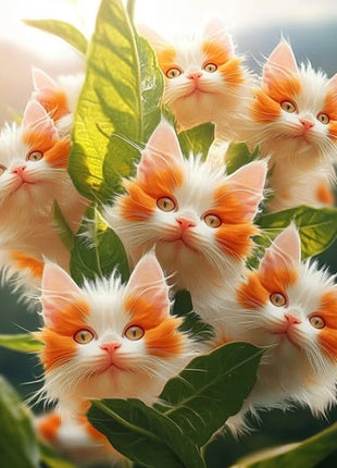 Amazing plants! Cat's eye dazzle - Orange white