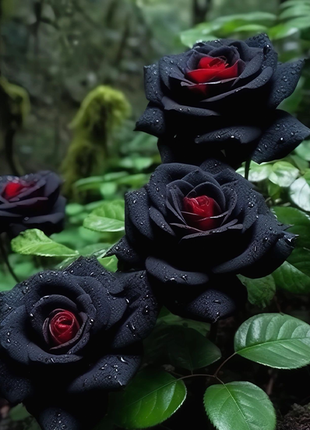 Rare Black Red Rose Flower Seeds