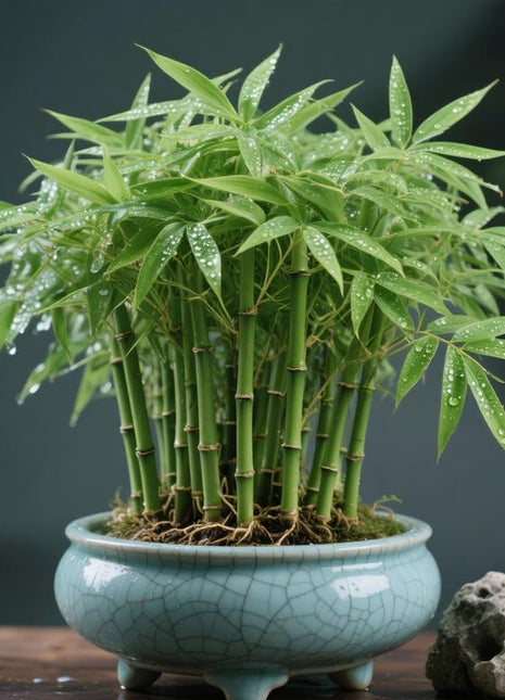 Lucky Bamboo Cypress Seeds – Indoor Live Houseplants for Home Décor, Low-Light Bamboo Plant, Feng Shui Good Luck Plant