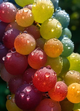 50 Seeds New Rare Rainbow Hybrid Grape Organic
