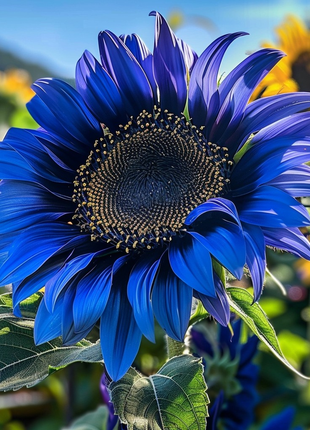 Blue Sunflower (Helianthus Annuus 'Blue Beauty')