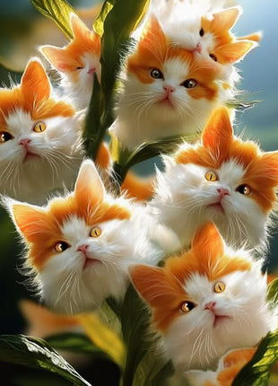Amazing plants! Cat's eye dazzle - Orange white