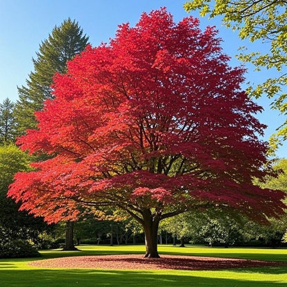 10 PCS Heirloom Japanese Red Ghost Maple Tree Seeds – Perennial Ornamental Tree, Stunning Red Foliage for Gardens & Landscaping