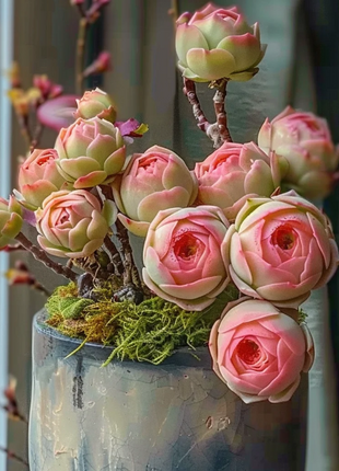 Mountain Rose Succulent Plant
