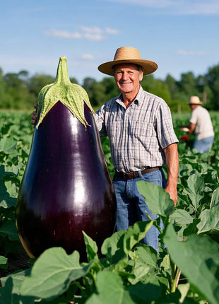 Giant Purple Eggplant Seeds 🍆🌟