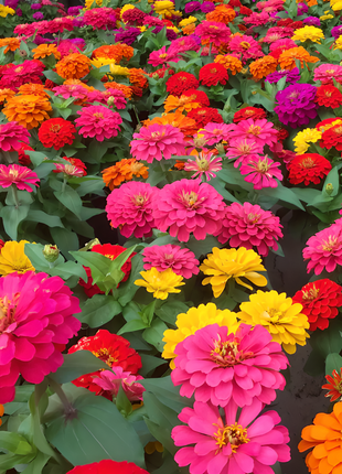 🌺Double Zinnia Mixed Color Seeds