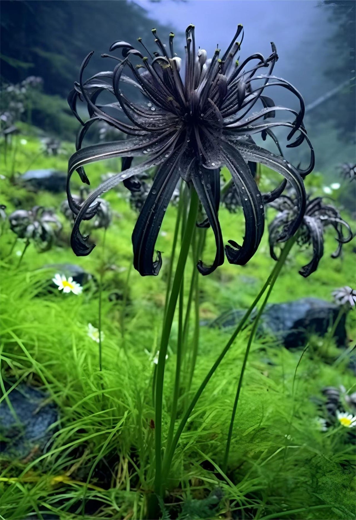🖤Black Spider Lily